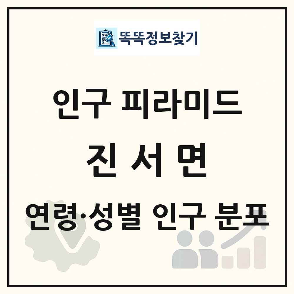 진서면 인구 피라미드 링크 그림